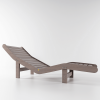 8 Lettino CHAISE LONGUE frassino noce